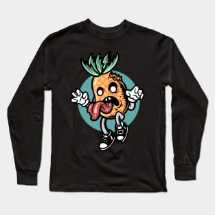 Cartoon Zombie Pineapple Long Sleeve T-Shirt